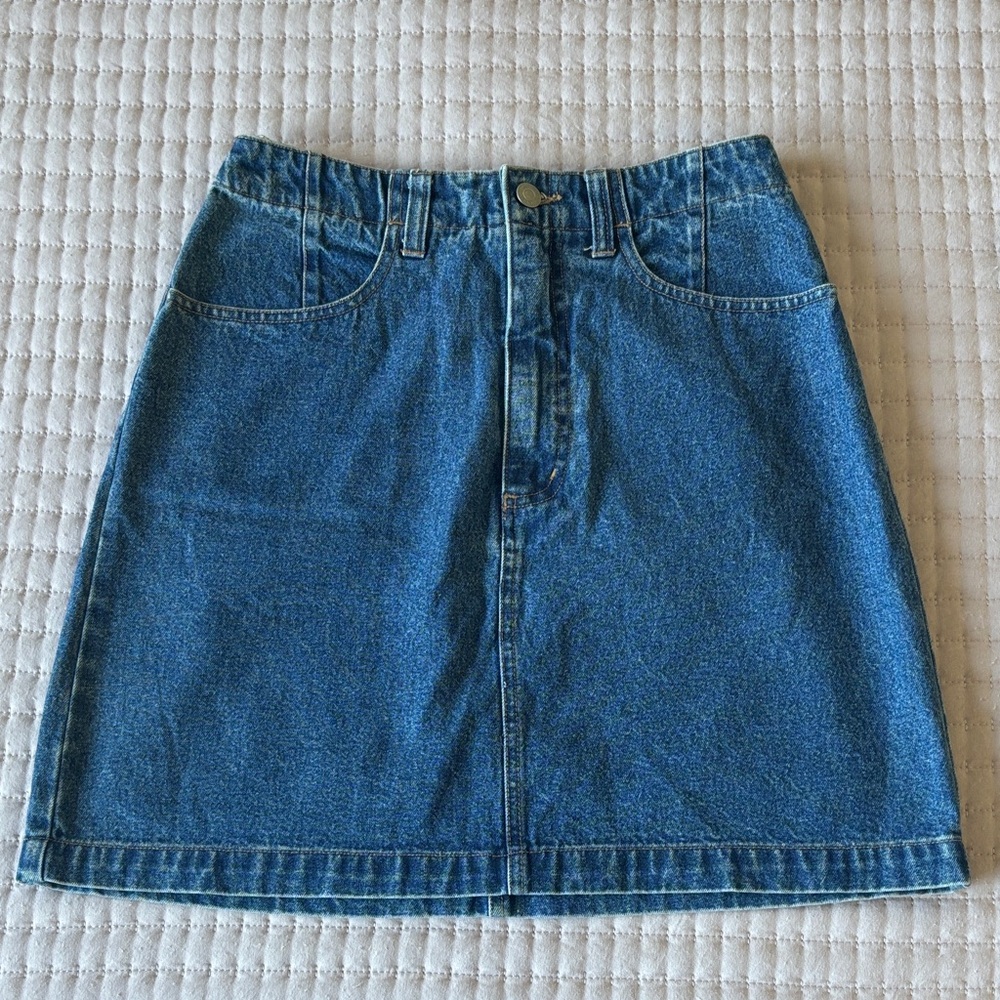 Dockers Classic Blue A-Line Skirt